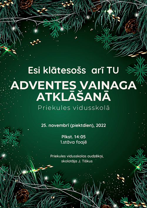 adventes vainaga atklasana